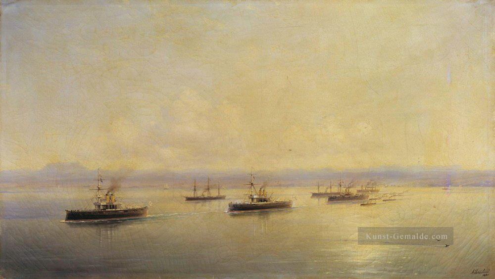 Flotte in sevastopol 1890 Verspielt Ivan Aivazovsky russisch Ölgemälde